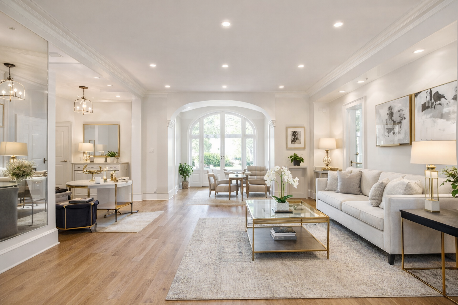Elegant contemporary living room